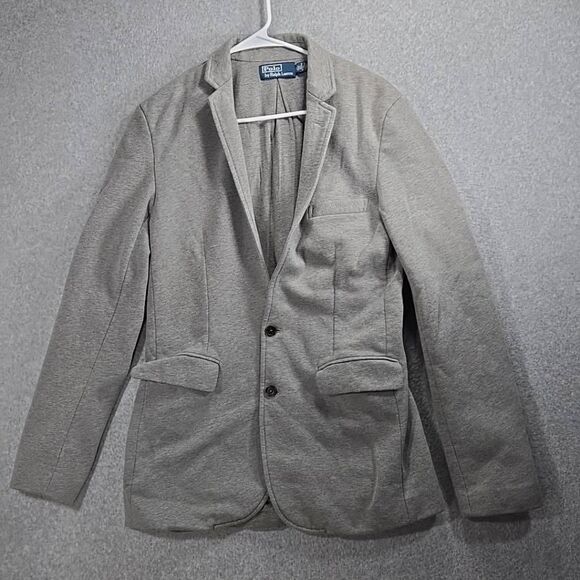 Polo Ralph Lauren Blazer Medium Men gray Tailored Sport Coat Jacket Unstructured - Picture 1 of 9